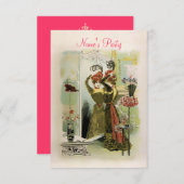 Modes van Parijs ~ Uitnodigingen / RSVP #18 (Voorkant / Achterkant)