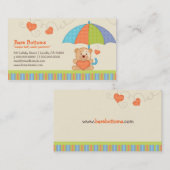 Modes Visitekaartjes van bakflesjes Baby (Voorkant / Achterkant)