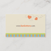 Modes Visitekaartjes van bakflesjes Baby (Achterkant)