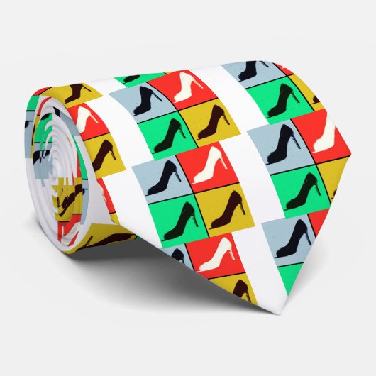 Modes voor schoenliefde stropdas (Opgerold)