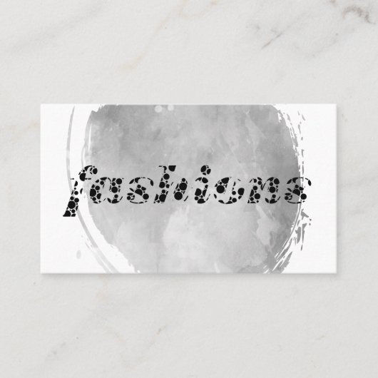 Modes / Waterverf geborsteld Visitekaartje (Voorkant)