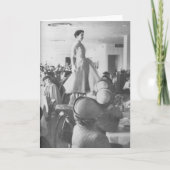 Modeshow bij de Zaal van de Thee Feestdagen Kaart (Voorkant)