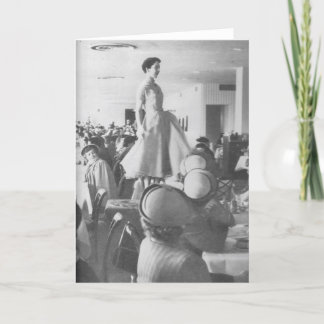 Modeshow bij de Zaal van de Thee Feestdagen Kaart