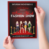 Modeshow Fashion Designer Rode Flyers (Hand)