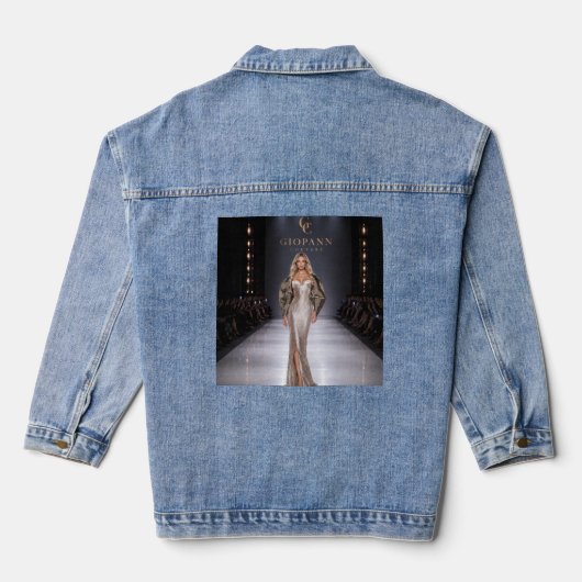 | Modeshow Kunstprint Denim Jacket (Achterkant)