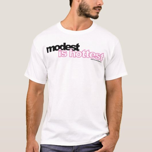 Modest is Hottest-Shirt voor slaapstand T-shirt (Voorkant)