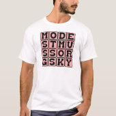 Modest Moessorgski, Russisch componist T-shirt (Voorkant)