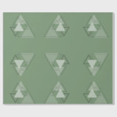 Modest Monochrome geometrische driehoeken Cadeaupapier (Vlak)
