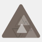 Modest Monochrome geometrische driehoeken Sticker (Voorkant)