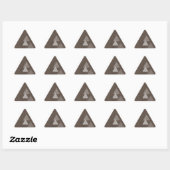 Modest Monochrome geometrische driehoeken Sticker (Vel)