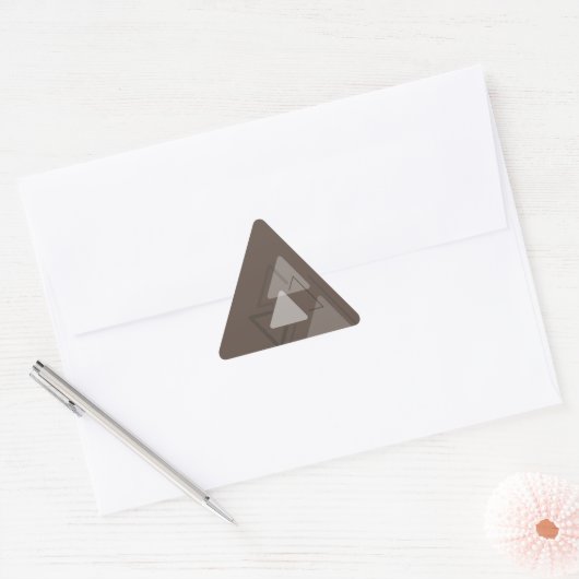 Modest Monochrome geometrische driehoeken Sticker (Envelop)