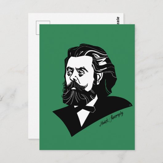 Modest Mussorgsky Briefkaart (Voorkant / Achterkant)