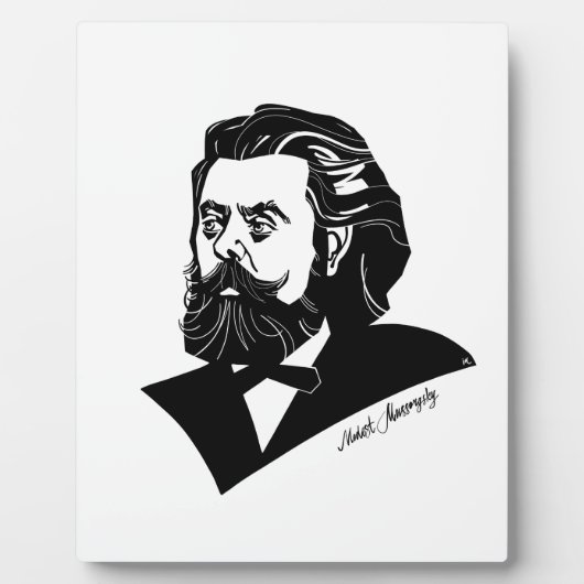 Modest Mussorgsky Fotoplaat (Voorkant)