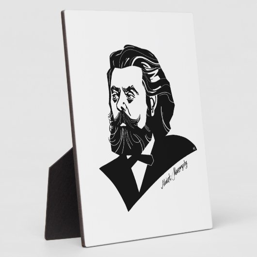 Modest Mussorgsky Fotoplaat (Zijkant)
