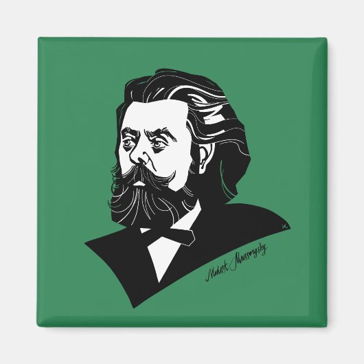 Modest Mussorgsky Magneet (Voorkant)