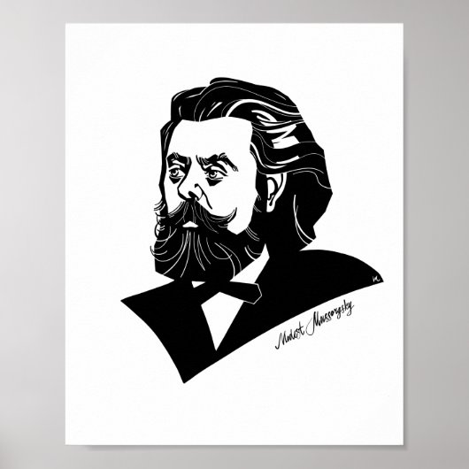 Modest Mussorgsky Poster (Voorkant)