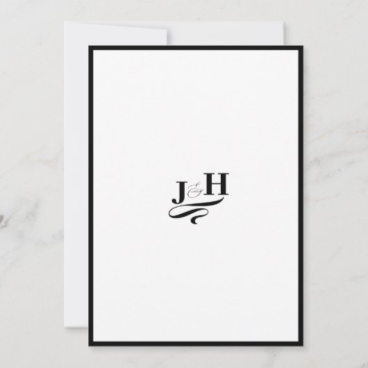 Modest White Bedankkaart (Achterkant)