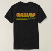 Modesto CA City Stripes T-shirt (Design voorkant)