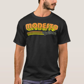 Modesto CA City Stripes T-shirt