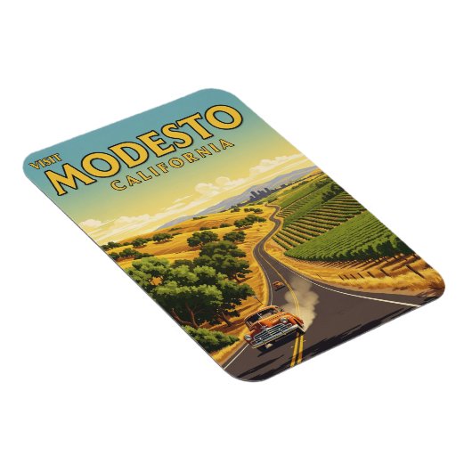 Modesto California Central Valley Magneet (Rechterzijde)
