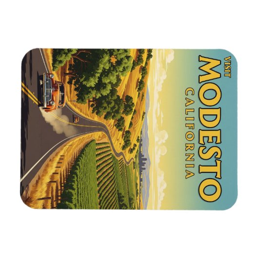 Modesto California Central Valley Magneet (Horizontaal)