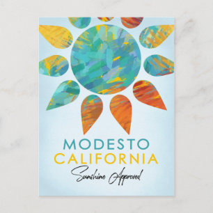 Modesto California Sunshine Travel Briefkaart