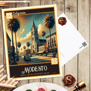 Modesto, Californië    BRIEFKAART