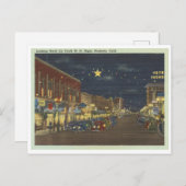  Modesto, Californië straatbeeld 's nachts Briefkaart (Voorkant / Achterkant)