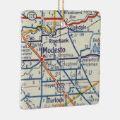 Modesto  Map Keramisch Ornament (Rechts)