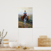 Modesto Teixidor y Torres Women die een Donkey bes Poster (Keuken)