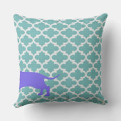 Modestuk - Halve en halve Dachshund Kussen (Achterkant)