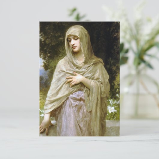 Modesty 1902 William Bouguereau Kaart (Staand voorkant)