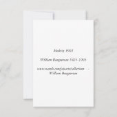 Modesty 1902 William Bouguereau Kaart (Achterkant)