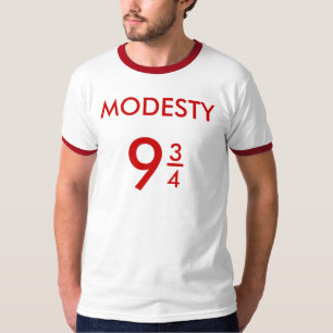 Modesty 9 3/4. Mannen korte hoes T-Shirt. T-shirt