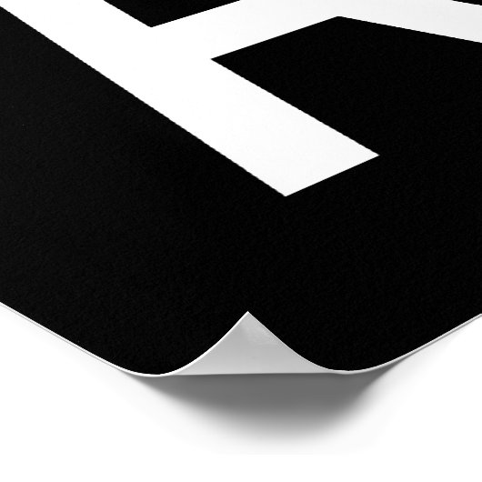 Modesty maakt me Geweldige - Funny Attide Slogan Poster (Hoek)