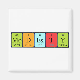 Modesty periodieke table name magnet