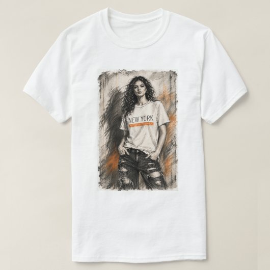 Modetekening T-shirt (Design voorkant)