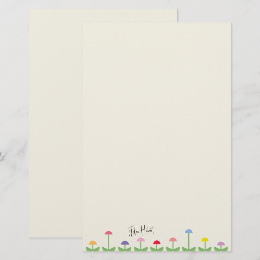 Modetuin Briefpapier (Voorkant / Achterkant)