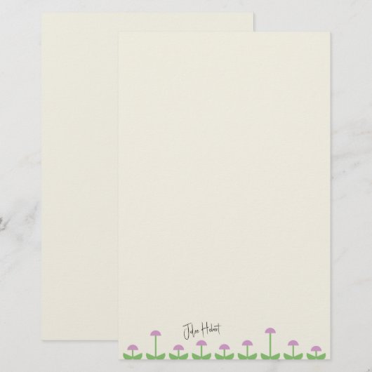 Modetuin Briefpapier (Voorkant / Achterkant)