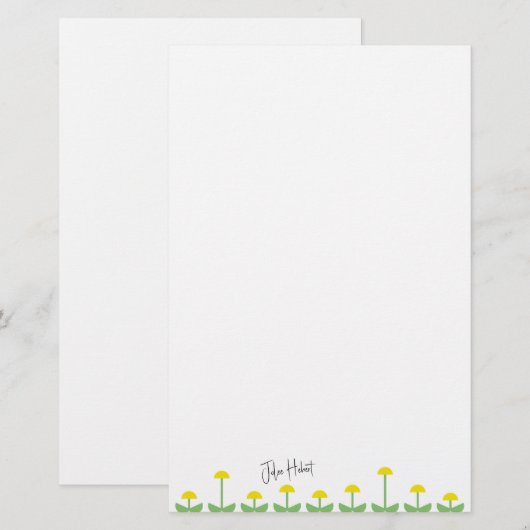 Modetuin Briefpapier (Voorkant / Achterkant)