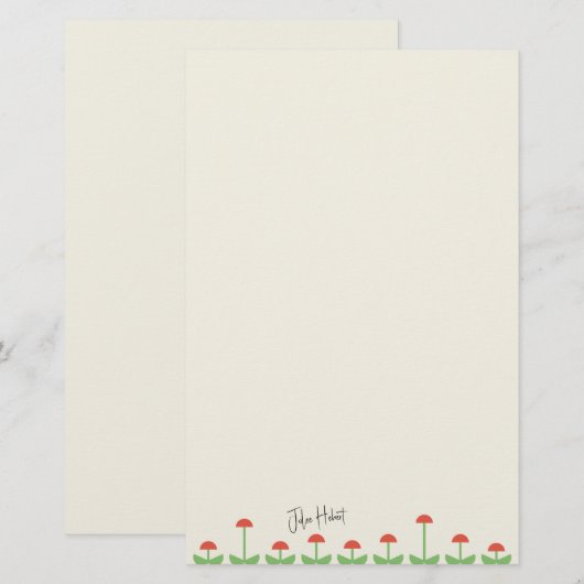 Modetuin Briefpapier (Voorkant / Achterkant)