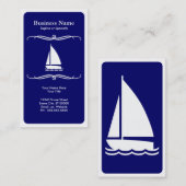 modevaart (zeilboot) visitekaartje (Voorkant / Achterkant)