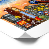 Modge City - Clocklands - 12 x 10 Poster (Hoek)