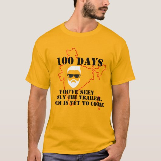 Modi-fy India Narendra Modi PM India filmtrailer T-shirt (Voorkant)