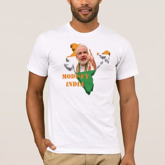 Modi-fy India, Narendra Modi PM India T-shirt (Voorkant)