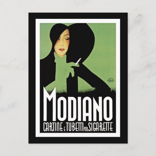 Modiano Cigarette Ad Briefkaart (Voorkant)