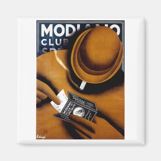 Modiano Cigarette Ad Magneet (Voorkant)