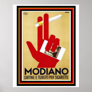  Modiano Cigarette Ad Poster 16 x 20