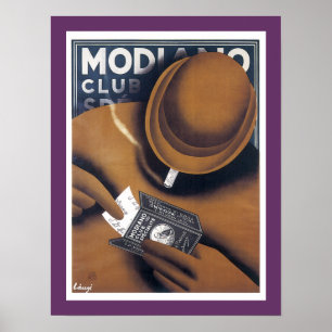 Modiano Cigarette Paper Advertisement Poster