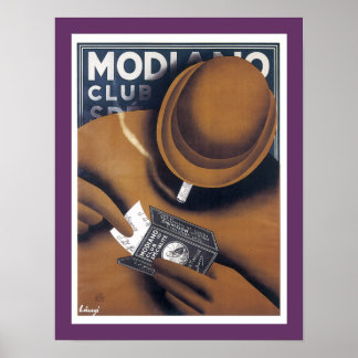 Modiano Cigarette Paper Advertisement Poster